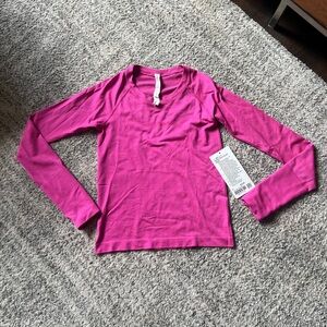 LULULEMON SWIFTLY TECH LONG SLEEVE SHIRT 2.0 RACE~SONIC PINK